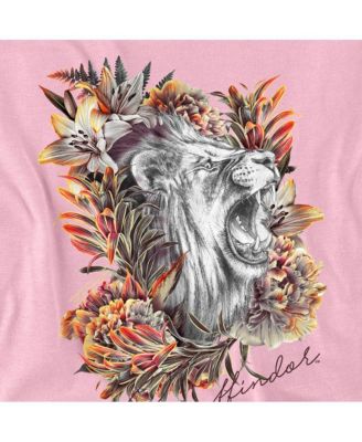 Men's Gryffindor Floral Lion Mascot T Shirt
