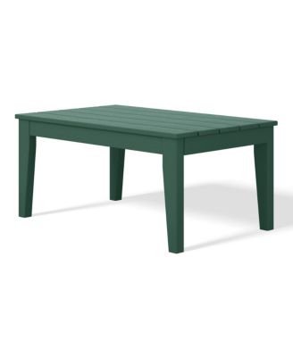 Low Outdoor HDPE Patio Rectangle Coffee Table