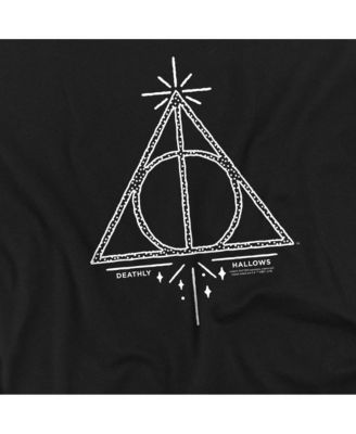 Men's Deathly Hallows Line Art T Shirt