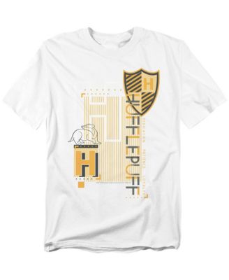 Men's Hufflepuff Pattern Crest T Shirt