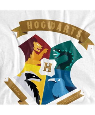 Men's Abstract Hogwarts House Shield T Shirt