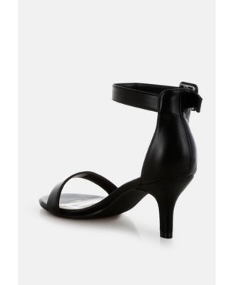 Womens Feruda Faux Leather Kitten Heels