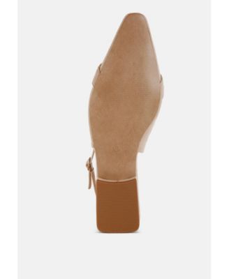 Womens Salova Pearl-Studded Horsebit Flats