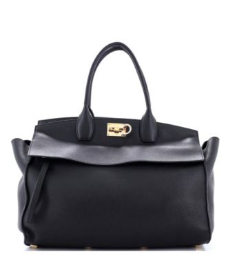 Large Studio Soft Satchel Leather