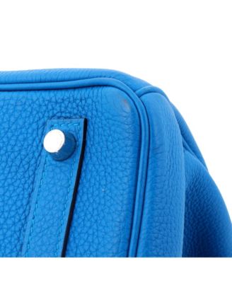 Birkin 30 Handbag Verso Togo with Palladium Hardware