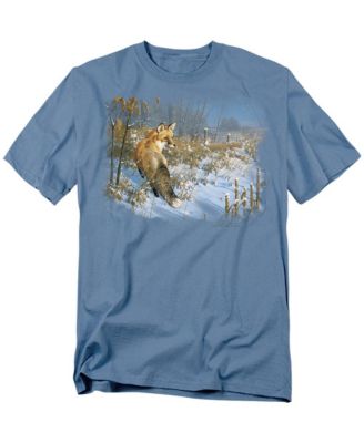 Men's Wildlife Winter Red Fox T Shirt