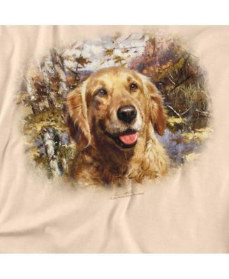Men's Wildlife Golden Retriever Head Graphic T-Shirt