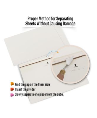 Watercolor Paper Block, 100% Cotton, 140lb/300gsm, Rough Grain, 20 Sheets, 5"x7" Paper Pad