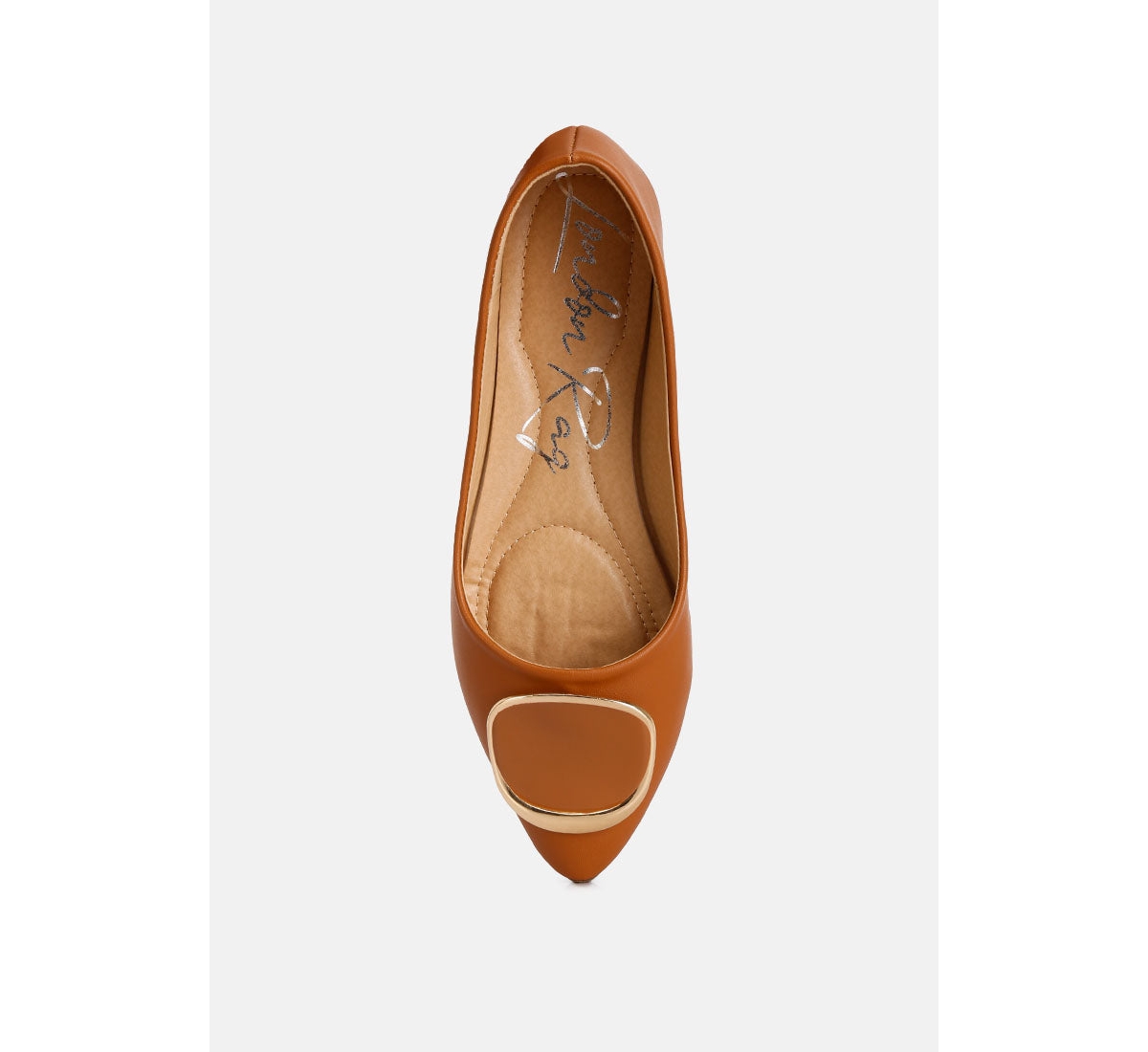 Karder brooch detail ballet flats