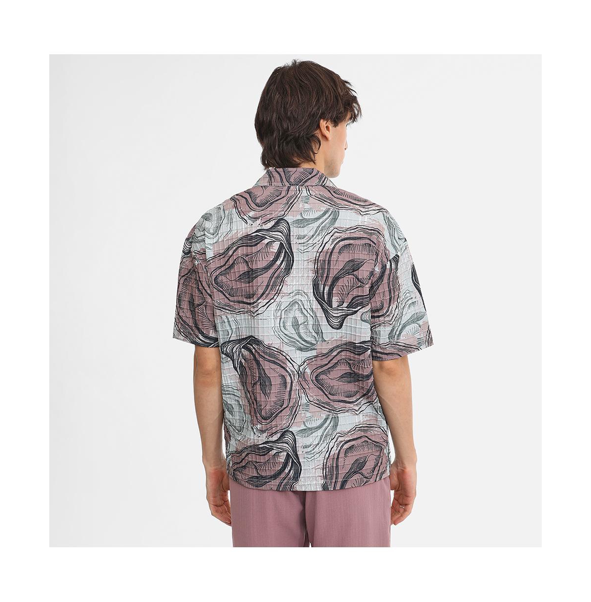 Campus Sutra Men's Oceanic Oversized Shirt