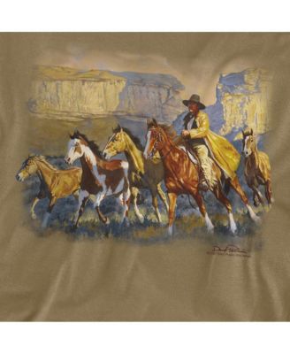 Men's Wildlife A Cowboy Day T Shirt
