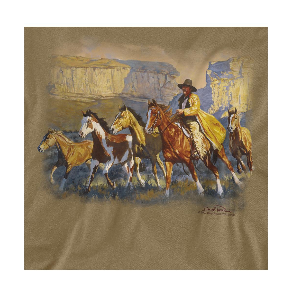 Wild Wings Men's Wildlife A Cowboy Day T Shirt