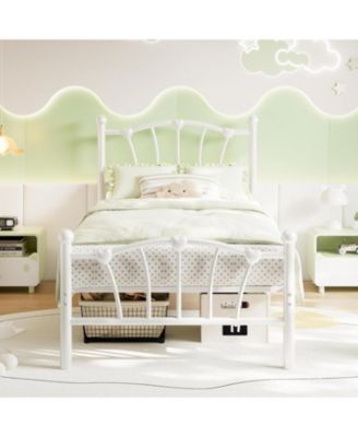 Twin Size Metal Bed Frame, Twin Bed Frames for Girls