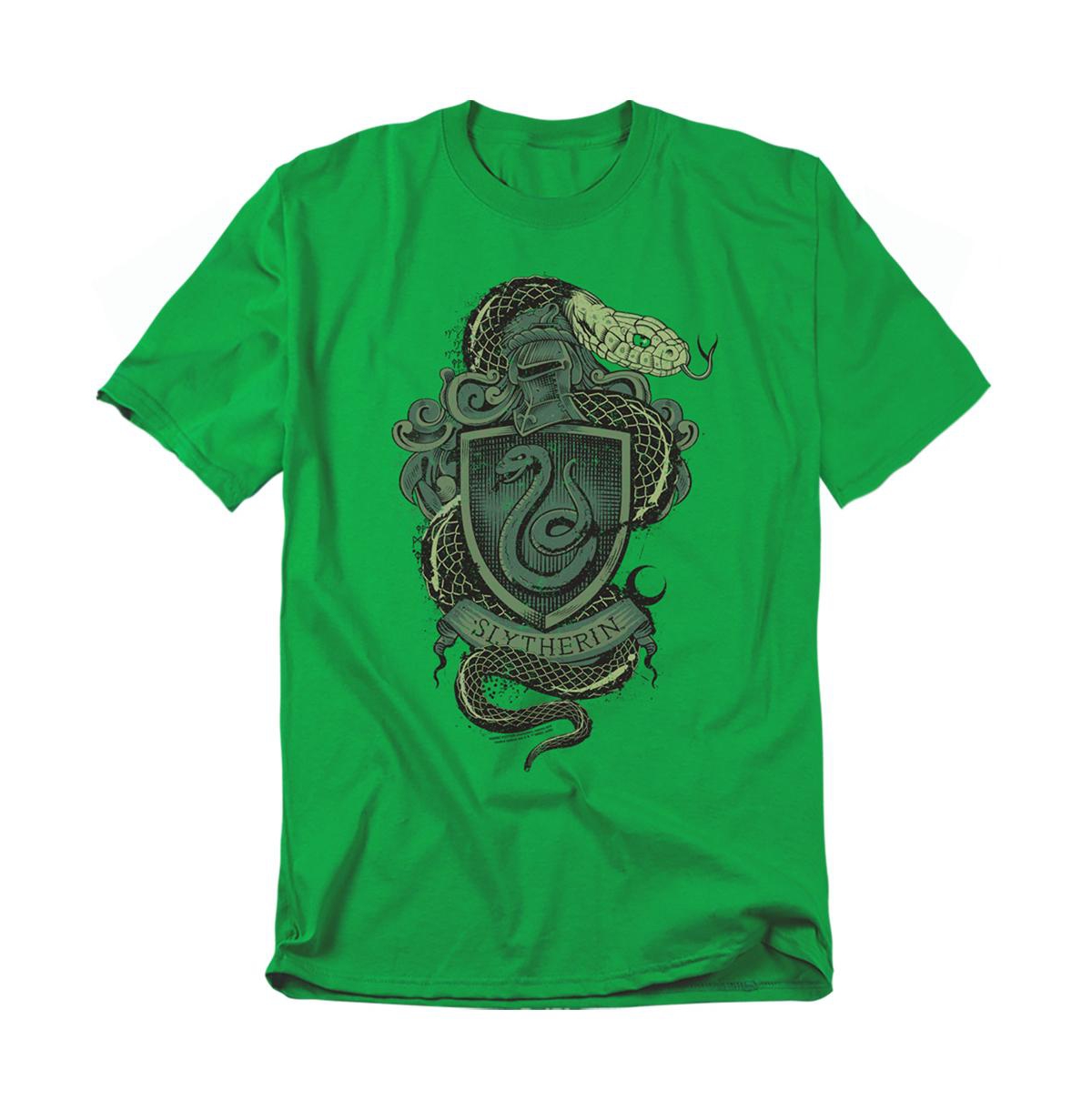 Harry Potter Men's Vintage Slytherin Shield Crest T Shirt
