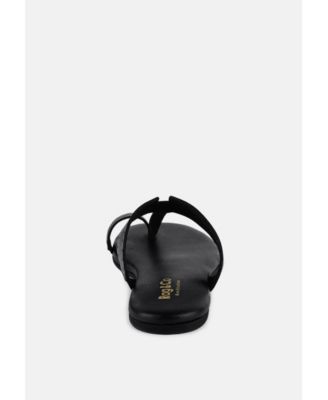 MILA Womens Toe Ring Thong Slip On flats