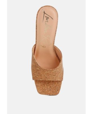 Womens Shiloy Cork Wedge Sandals
