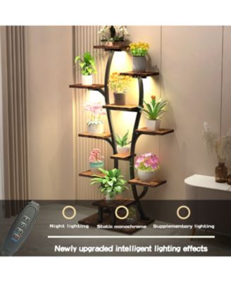  Vase Plant Stand with Grow Lights