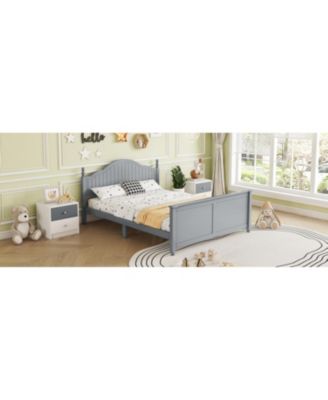 Kids Full Size Wood Platform Bed