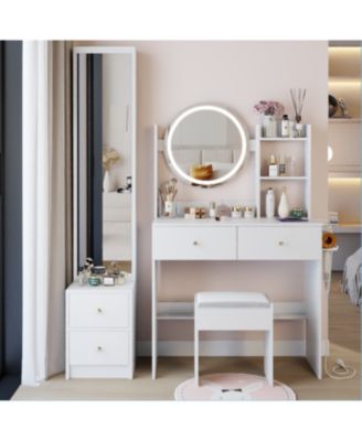 LED Mirror Vanity Set