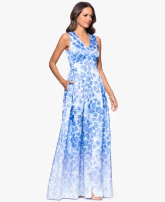 Petite V-Neck A-Line Gown