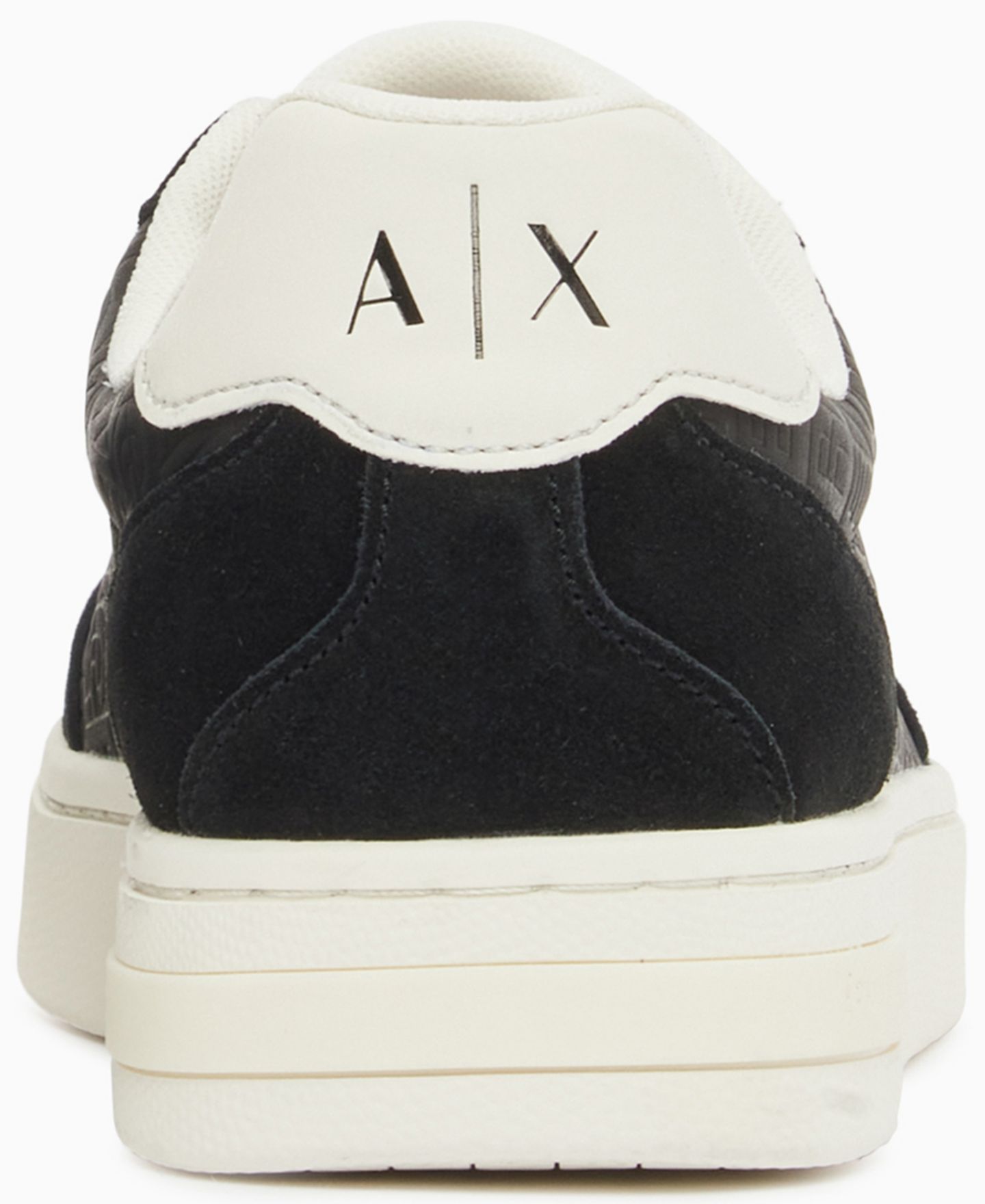 Мужские кроссовки A|X Armani Exchange London Embossed, цвет: Чёрный / Молочный белый — фото 3