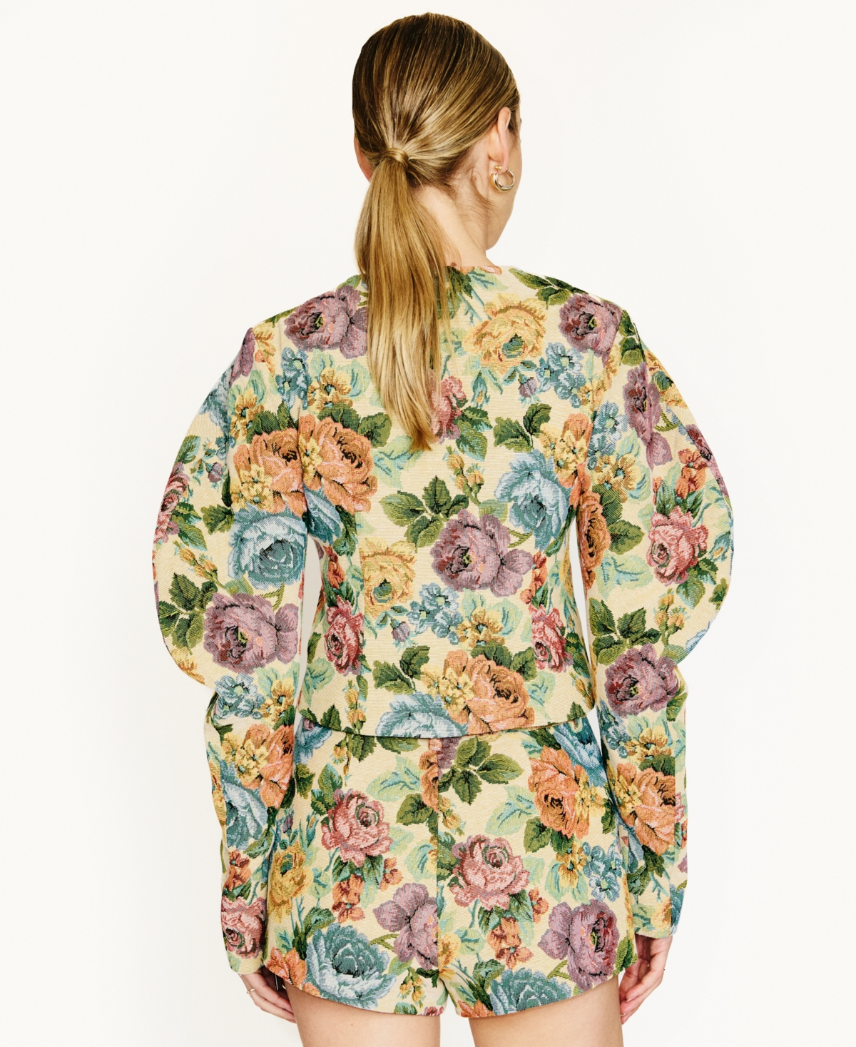 Line & Dot Women's Cambria Floral Zipper-Front Jacket