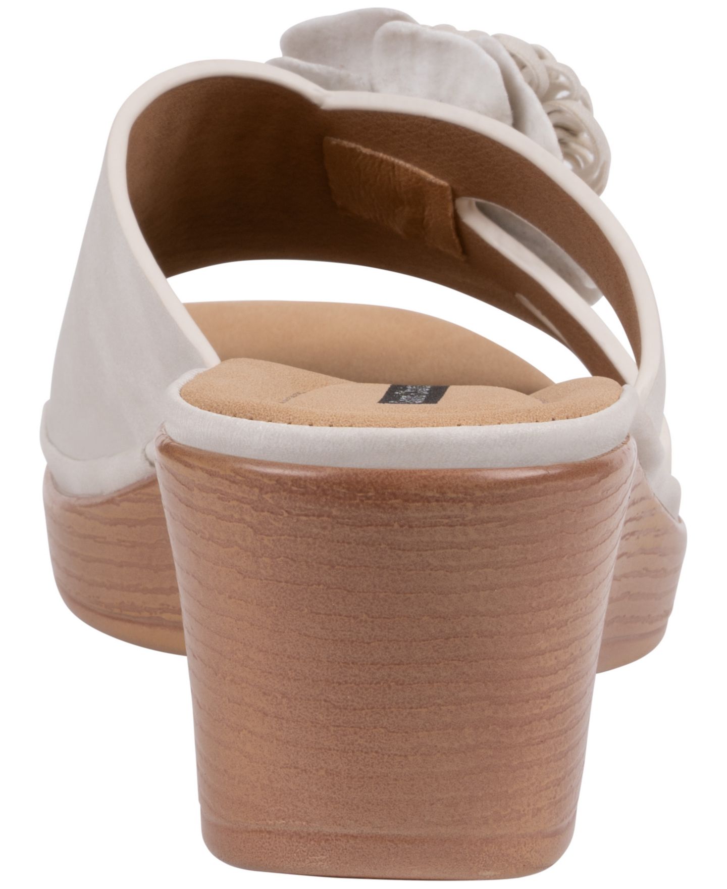 Женские сандалии GC Shoes Jenna Floral Slip-On Wedge, цвет: Бежевый — фото 3
