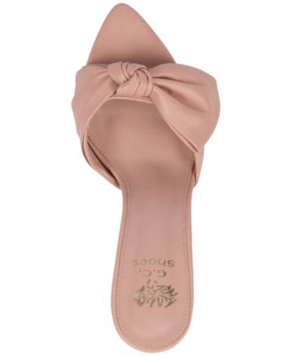 Women's Carmen Bow-Detail Slip-On Heeled Sandals