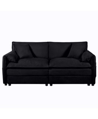 Luxury 2-Piece Chenille Cloud Loveseat Set with 3 Pillows