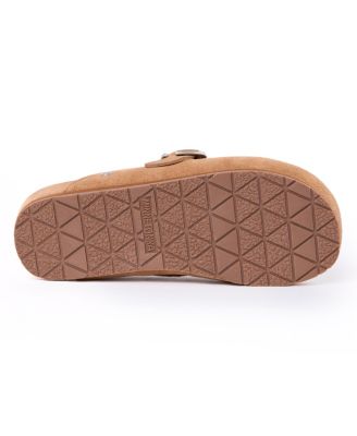 Women's Suede Adjustable Buckle Clogs