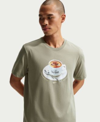 Men's Mug Print Crewneck T-Shirt