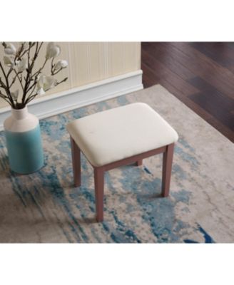 Moniys Wood Moniya Makeup Vanity Table and Stool Set