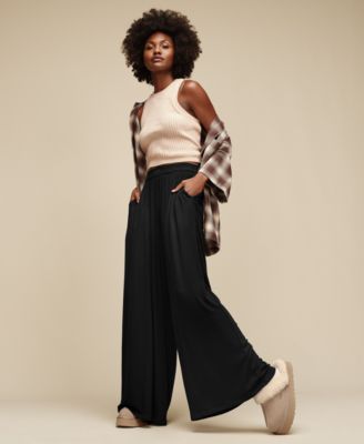 UGG Women's Imogen Wide-Leg Rib Pants