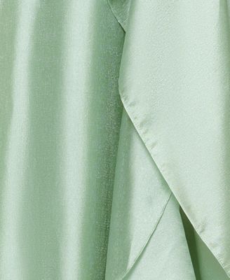 Women's Metallic Draped One-Shoulder Gown