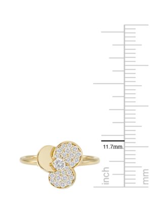 Diamond (1/3 ct. t.w.) Ring in 14k Gold Over Sterling Silver