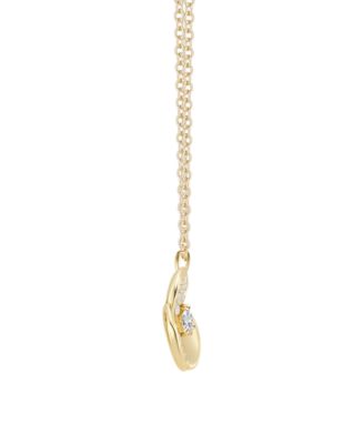 Diamond (1/3 ct. t.w.) Pendant Necklace in 14k Gold Over Sterling Silver
