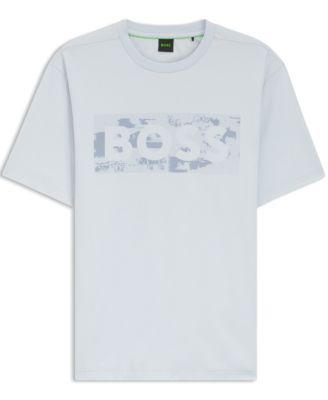 Men's Stretch-Cotton Logo Artwork T-Shirt