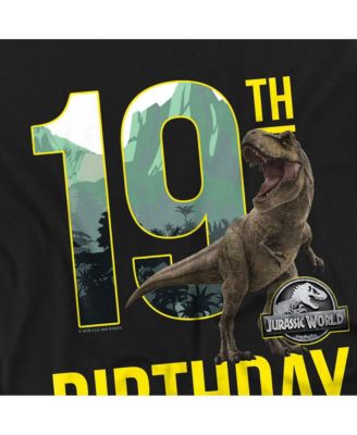 Men's Jurassic World 19th Birthday T-Rex T Shirt