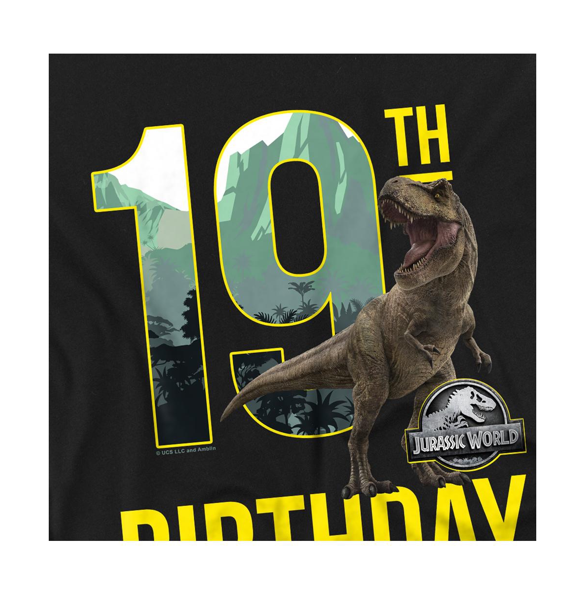 Jurassic Park Men's World 19th Birthday T-Rex T Shirt