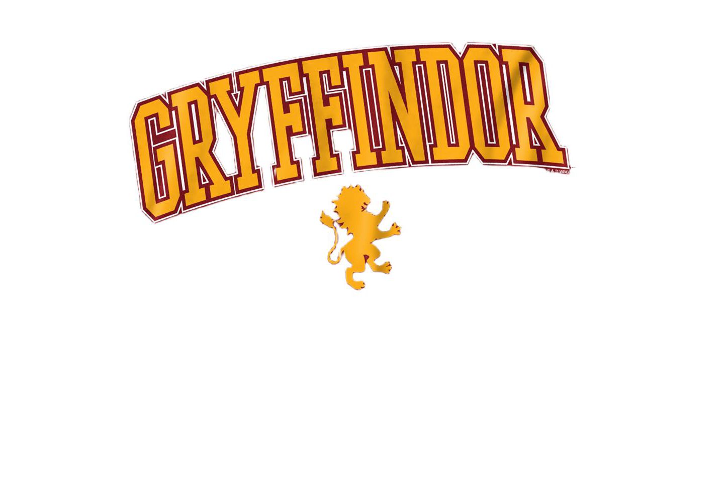 Мужская футболка Harry Potter Gryffindor Arched Lion, цвет: Красный — фото 2