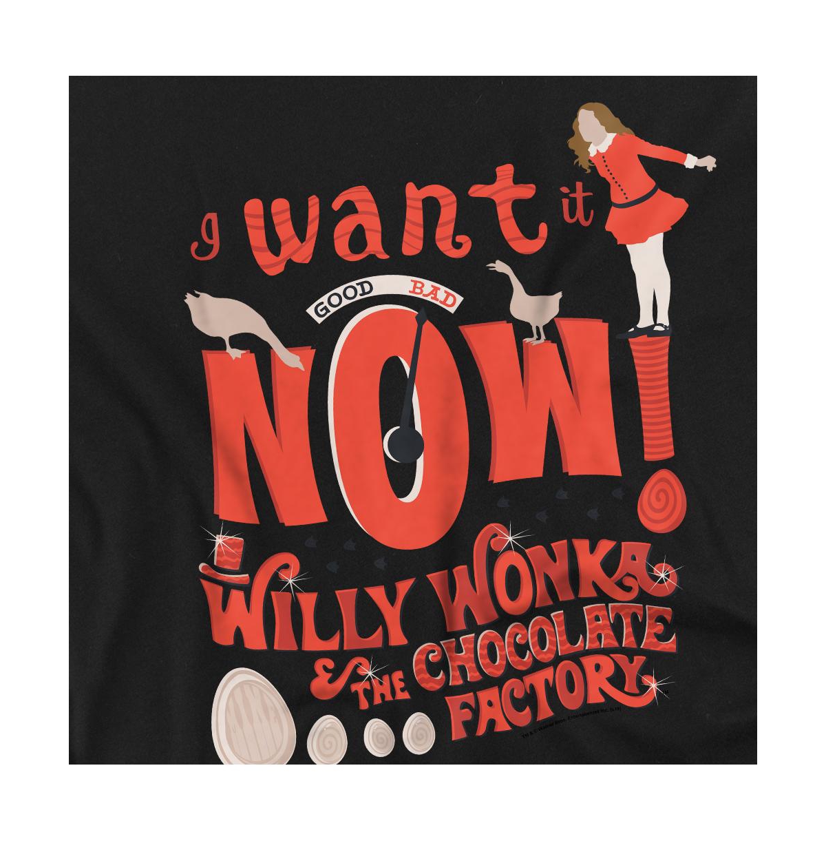 Willy Wonka & The Chocolate Factory Men's I Want It Now T Shirt