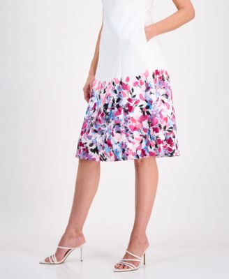 Women's Sleeveless Floral Midi Dress