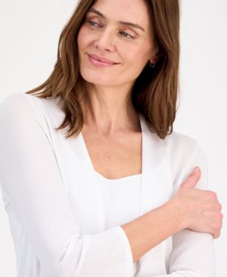 Women's Self Edge A-Line Cardigan, Regular & Petite