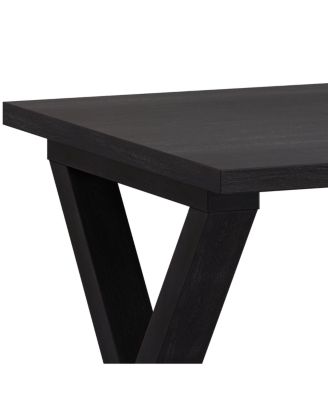  Black Square Accent End Side Table Nightstand 22x23.5x23.5 in