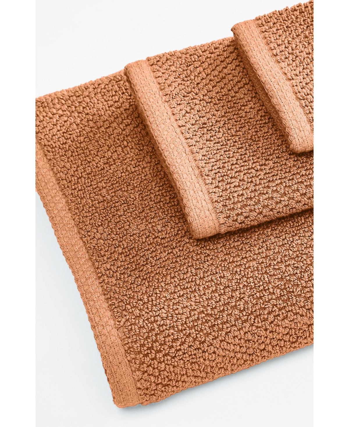 Linery & Co. 100% Cotton Textured 2-Piece Oversized Bath Sheet Set, 35” x 68”