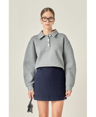 Women's Polo Scuba Top