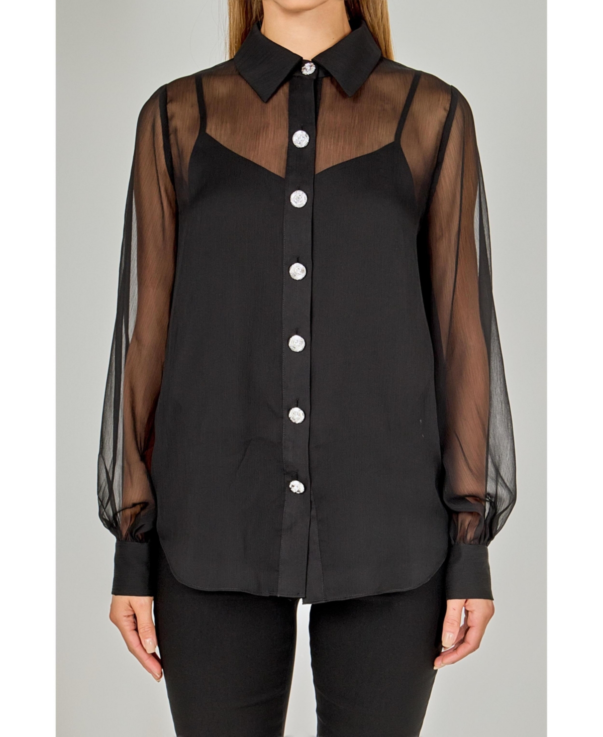 endless rose Women's Volume Sleeve Shirt Blouse