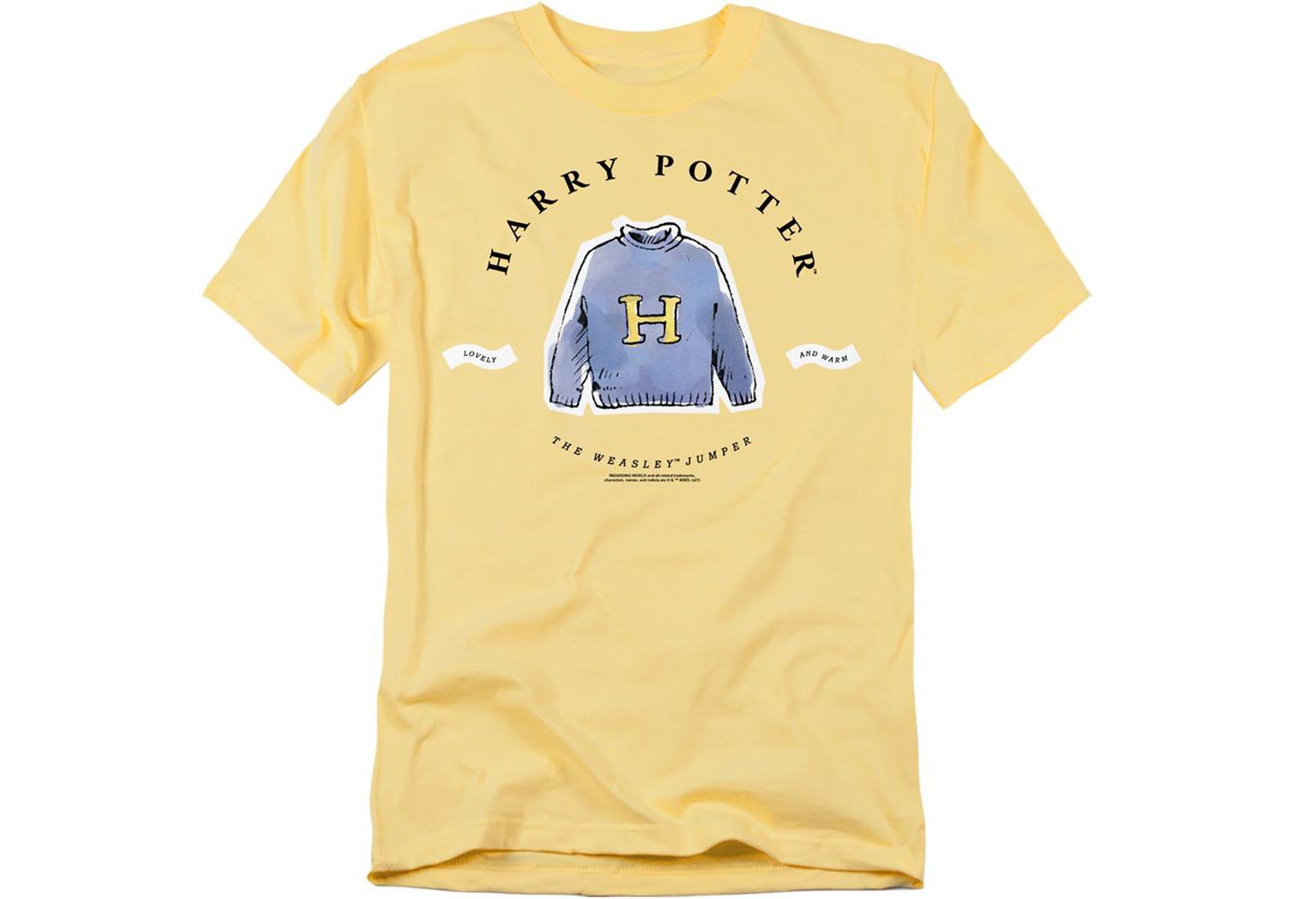 Мужская футболка Harry Potter Weasley Jumper Lovely And Warm, цвет: Banana — фото 1