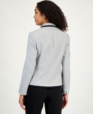Women's Framing-Trim Button-Front Blazer, Regular & Petite