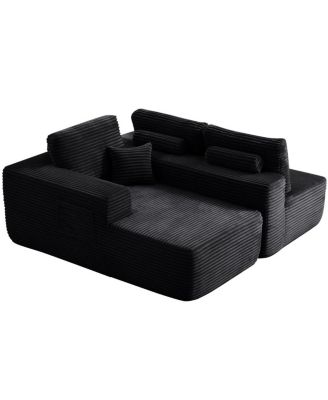 Streamdale 104" Cloud Sectional Sofa with L-Shape Chaise & Side Pockets, Left-facing